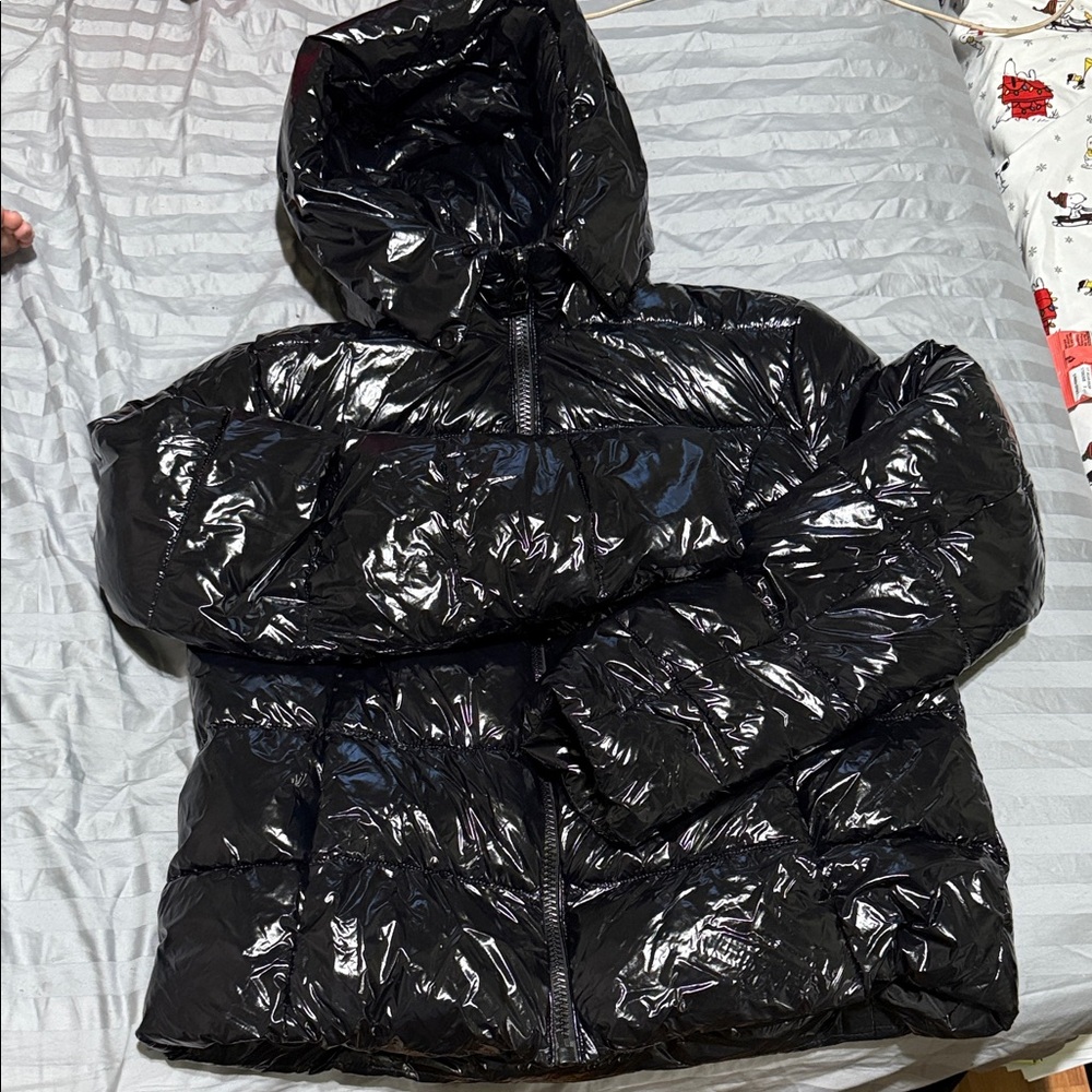 Women's Black Waterproof Puffer Jacket